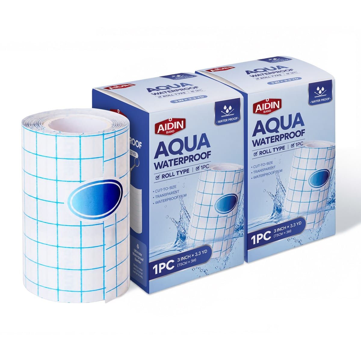 Aqua Skin Cover — Waterproof film roll · 3 in × 3.3 yd